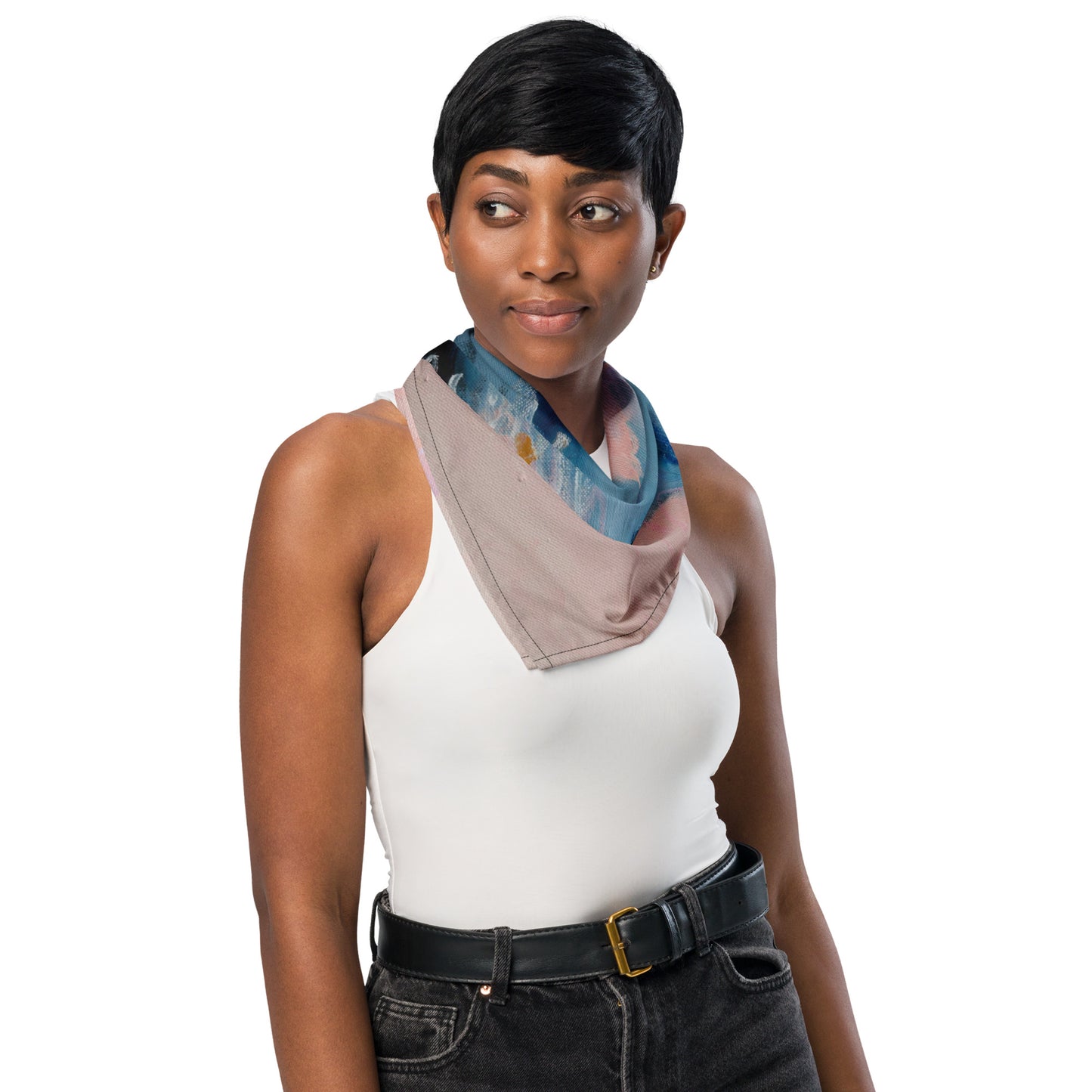 All-over print bandana (Connected Through Loss)